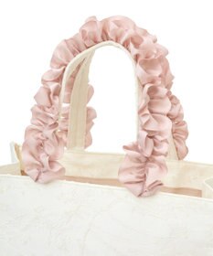 Maison de FLEUR EC限定レースフリルハンドルスクエアトートSバッグ