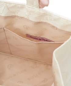 Maison de FLEUR EC限定レースフリルハンドルスクエアトートSバッグ