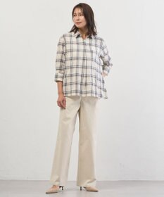 J.PRESS LADIES チノストレッチ ワイドパンツ