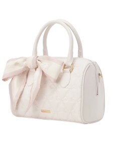 Maison de FLEUR スカーフ付きリボンキルティング2Wayボストン