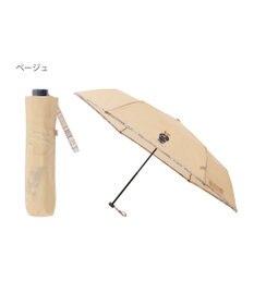 MOONBAT 【WEB限定/軽量】POLO RALPH LAUREN（ポロ ラルフローレン） 折りたたみ傘 ポロベア×チェックパイピング 無地 FLAG BEAR