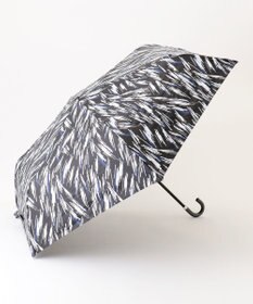 ICB 【一級遮光・UVカット】晴雨兼用 折り畳み日傘 ブラック×ブルー リバース柄系