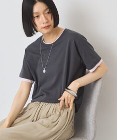 AMERICAN HOLIC 配色レイヤード風シアーＴシャツ