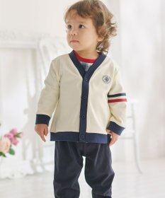 J.PRESS KIDS 【BOX付き】【80-90㎝】スムース 天竺カーディガン&長袖Tシャツ&パンツ セット