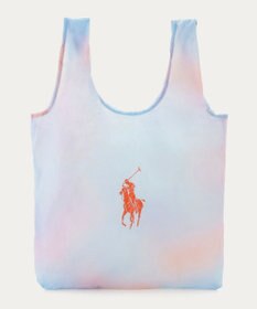 MOONBAT POLO RALPH LAUREN(ポロ ラルフローレン)ポロポニー ポケッタブル レインバッグ Mサイズ 無地 ストラップベルト付き