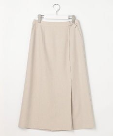 J.PRESS LADIES リネンバイオシャンブレー Aライン スカート