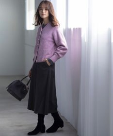 組曲 【人気商品再入荷！】スパンコールヤーン ニットカーディガン