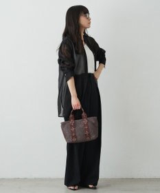 russet ナイロンラフィアデイリーミニトートバッグ(CE-1712)