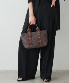 russet ナイロンラフィアデイリーミニトートバッグ(CE-1712)