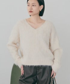 AMERICAN HOLIC 起毛シャギールーズニットプルオーバー