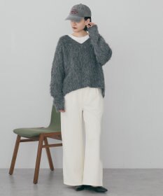 AMERICAN HOLIC 起毛シャギールーズニットプルオーバー