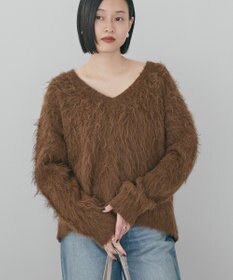 AMERICAN HOLIC 起毛シャギールーズニットプルオーバー