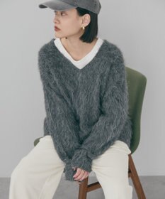 AMERICAN HOLIC 起毛シャギールーズニットプルオーバー