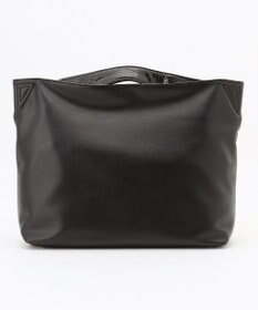 自由区 型押しクロコハンドルトート バック