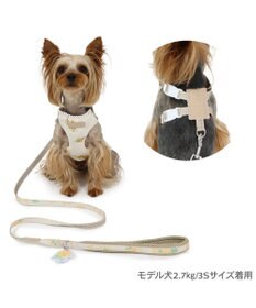 PET PARADISE ペットパラダイス スリム ハーネス＆リード 《ミモザ柄》 SS 小型犬