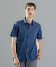 JOSEPH HOMME コンパクトサッカージャージー　レギュラーカラー半袖シャツ