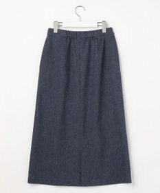 J.PRESS LADIES リネンバイオシャンブレー Aライン スカート