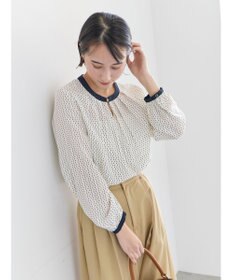 Te chichi スクエアチャームフロントタックブラウス