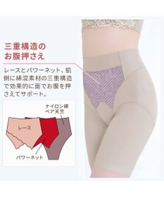 BRADELIS New York 【BRADELIS NewYork peace】綿混フィットレースガードル24 ブラデリス  1枚履きできるガードルショーツ