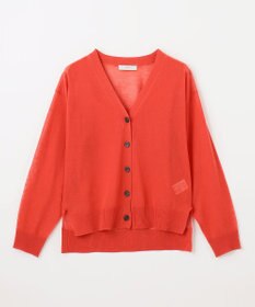 ANY L 【洗濯機可/接触冷感/アンチピリング】シアーニットVネックカーディガン