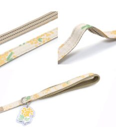 PET PARADISE ペットパラダイス スリム ハーネス＆リード 《ミモザ柄》 SS 小型犬