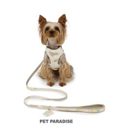 PET PARADISE ペットパラダイス スリム ハーネス＆リード 《ミモザ柄》 SS 小型犬