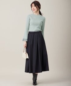 ANY SIS 【洗える】シアーディテール ニット