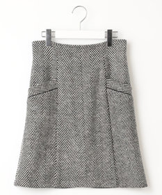 Feroux 【古畑星夏さん着用】ヘリンボンハイウエストミディ スカート