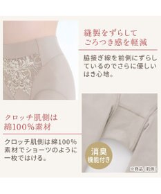 BRADELIS New York 【BRADELIS NewYork peace】綿混フィットレースガードル24 ブラデリス  1枚履きできるガードルショーツ