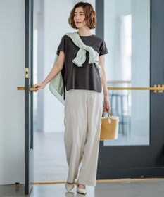 23区 S 【洗える】LIBECO バンドカラー シャツ