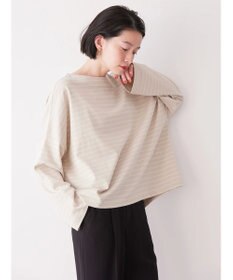 AMERICAN HOLIC ボートネックボーダープルオーバー