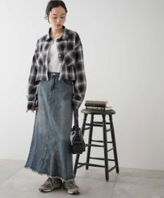 WEGO オンブレチェックショートシャツ