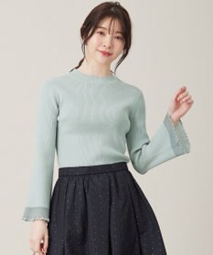 ANY SIS 【洗える】シアーディテール ニット