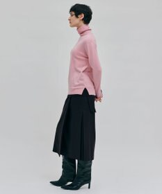 BEIGE， 【洗える】POMPE / ウールカシミヤタートルネックニット