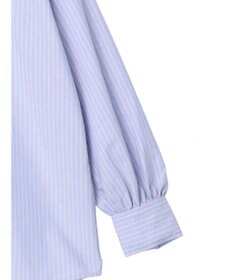 Green Parks ストライプレースアップシャツ