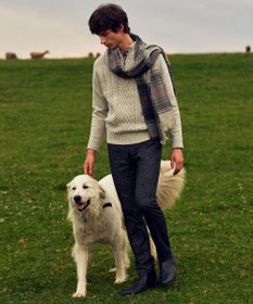 JOSEPH ABBOUD 【柔らかな肌触り/暖かい】 ラフィーコットンフランネルシャツ