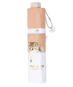 MOONBAT 【一級遮光/軽量】PAUL & JOE 晴雨兼用 折りたたみ日傘 スウィンギングヌネット