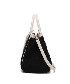 style code 【MERCURYDUO/マーキュリーデュオ】カードケース付　ロゴ刺繍ボアトートバッグ