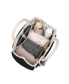 style code 【MERCURYDUO/マーキュリーデュオ】カードケース付　ロゴ刺繍ボアトートバッグ