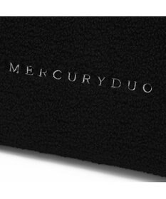 style code 【MERCURYDUO/マーキュリーデュオ】カードケース付　ロゴ刺繍ボアトートバッグ