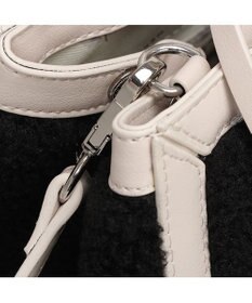 style code 【MERCURYDUO/マーキュリーデュオ】カードケース付　ロゴ刺繍ボアトートバッグ