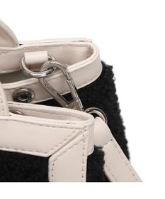 style code 【MERCURYDUO/マーキュリーデュオ】カードケース付　ロゴ刺繍ボアトートバッグ