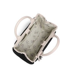 style code 【MERCURYDUO/マーキュリーデュオ】カードケース付　ロゴ刺繍ボアトートバッグ