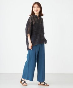 SHARE PARK LADIES オーバーサイズレースシャツ