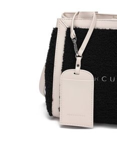 style code 【MERCURYDUO/マーキュリーデュオ】カードケース付　ロゴ刺繍ボアトートバッグ