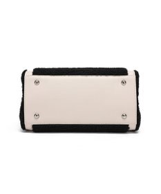 style code 【MERCURYDUO/マーキュリーデュオ】カードケース付　ロゴ刺繍ボアトートバッグ