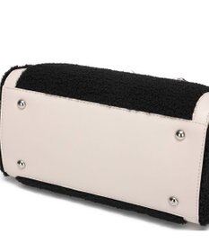 style code 【MERCURYDUO/マーキュリーデュオ】カードケース付　ロゴ刺繍ボアトートバッグ