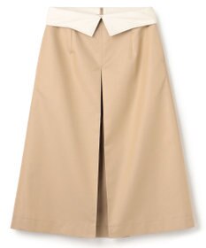 uncrave チノギャバジン Aラインスカート