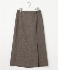 J.PRESS LADIES リネンバイオシャンブレー Aライン スカート