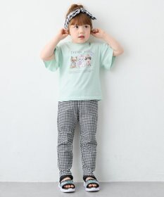 ANY KIDS 【綿100%】ドロップショルダー アニマルプリントTシャツ